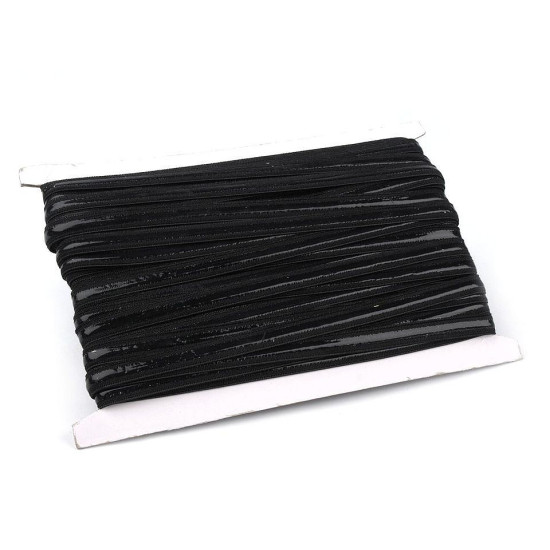 Elastic non-slip band / silicone backed gripper width 10 mm - Black (5 Meters) Elastic non-slip band / silicone backed gripper width 10 mm - Black (5 Meters)
