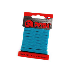 Lingerie elastic braid tape width 7 mm variety of colors - Blue turquise (1 Card)