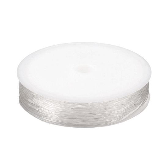 Clear invisible elastic nylon thread ø0.8 mm - Transparent (1 Piece)