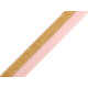 Faltgummi / webband breite 17 mm mit lurex - Grau (25 Meter) Faltgummi / webband breite 17 mm mit lurex - Grau (25 Meter)