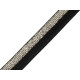 Faltgummi / webband breite 17 mm mit lurex - Grau (25 Meter) Faltgummi / webband breite 17 mm mit lurex - Grau (25 Meter)
