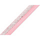Faltgummi / webband breite 17 mm mit lurex - Grau (25 Meter) Faltgummi / webband breite 17 mm mit lurex - Grau (25 Meter)