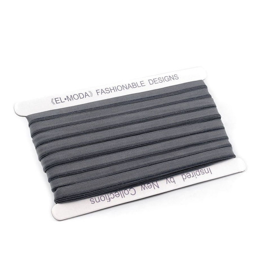 Elastic stretch piping width 11 mm - Black (1 Meter) Elastic stretch piping width 11 mm - Black (1 Meter)