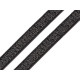 Lingerie bra strap shoulder elastic with lurex width 10 mm - Black (1 Meter) Lingerie bra strap shoulder elastic with lurex width 10 mm - Black (1 Meter)