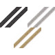 Lingerie bra strap shoulder elastic with lurex width 10 mm - Black (1 Meter) Lingerie bra strap shoulder elastic with lurex width 10 mm - Black (1 Meter)