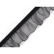 Elastic with frill width 25 mm - White (1 Meter)