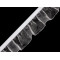 Elastic with frill width 25 mm - White (1 Meter)