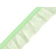 Elastic with frill width 25 mm - White (1 Meter)