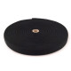 Soft woven elastic, width 30 mm - Black (25 Meters)