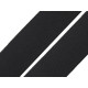 Soft woven elastic, width 30 mm - Black (25 Meters)