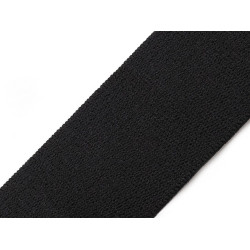 Soft woven elastic, width 30 mm - Black (25 Meters)