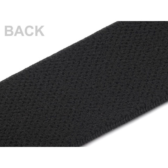 Soft woven elastic, width 30 mm - Black (25 Meters)