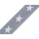 Printed elastic width 20 mm stars - Red (30 Meters)