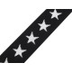 Printed elastic width 20 mm stars - Red (30 Meters)