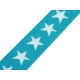 Printed elastic width 20 mm stars - Red (30 Meters)