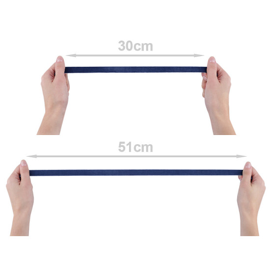 Elastic catifelat, lățime 16 mm - Negru (1 Metru) Elastic catifelat, lățime 16 mm - Negru (1 Metru)