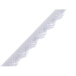 Decorative elastic width 12 mm - Lightgrey (20 Meters)