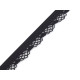 Decorative elastic width 12 mm - Black (60 Meters)
