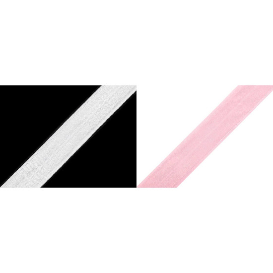 Fold over elastic width 20 mm - Pink (25 Meters)