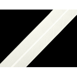 Fold over elastic width 30 mm - White (1 Meter)