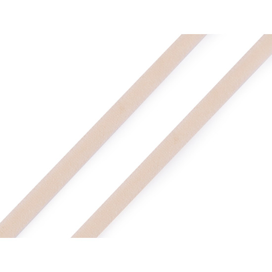 Lingerie bra strap shoulder elastic, filled width 5 mm - Light peach (1 Meter) Lingerie bra strap shoulder elastic, filled width 5 mm - Light peach (1 Meter)