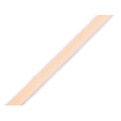 Lingerie bra strap shoulder elastic, filled width 5 mm - Light peach (1 Meter)