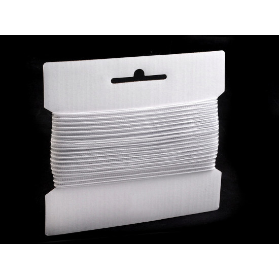 Knitted elastic width 24 mm - White (100 Meters)