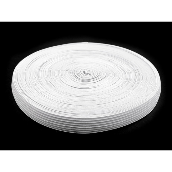 Knitted elastic width 24 mm - White (100 Meters)