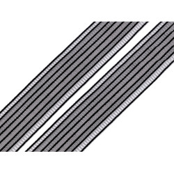 Knitted elastic width 24 mm - Black (100 Meters)