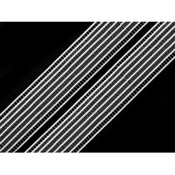 Knitted elastic width 24 mm - White (100 Meters)
