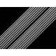 Knitted elastic width 24 mm - White (100 Meters)