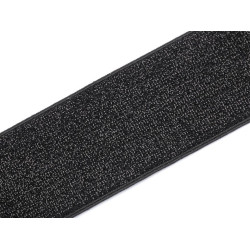 Elastic tape with lurex width 48 mm - Black (1 Meter)