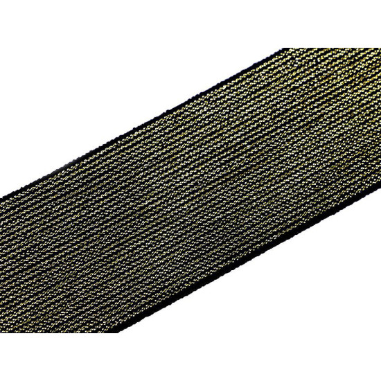 Elastic tape with lurex width 48 mm - Silver (1 Meter)