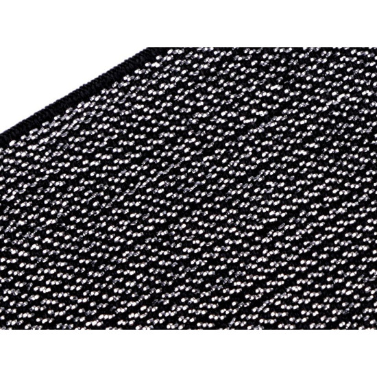 Elastic tape with lurex width 48 mm - Silver (1 Meter)