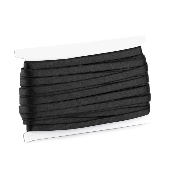 Satin bra strap elastic width 10 mm - Red (1 Meter)