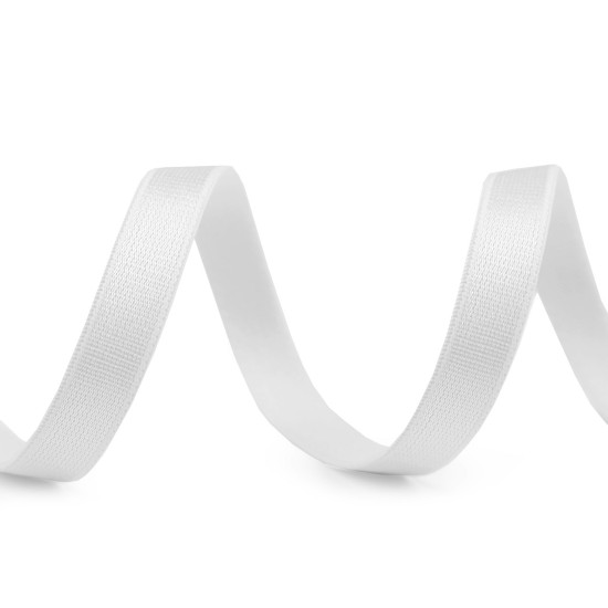 Satin bra strap elastic width 10 mm - Red (1 Meter)