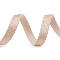 Satin bra strap elastic width 10 mm - Nude (1 Meter)