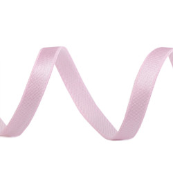 Satin bra strap elastic width 10 mm - Pale pink (100 Meters)
