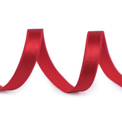 Satin bra strap elastic width 10 mm - Red (1 Meter)