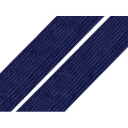 Gummiband gewebt, breite 20 mm - Dunkelblau (1 Meter)
