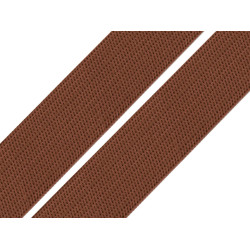 Gummiband gewebt, breite 20 mm - Braun (1 Meter)