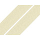 Gummiband gewebt, breite 20 mm - Vanille (1 Meter)