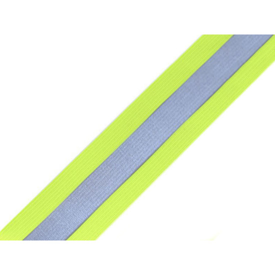 Guma z odblaskiem szerokość 40 mm - Pomarańczowy (45 Metry) Guma z odblaskiem szerokość 40 mm - Pomarańczowy (45 Metry)