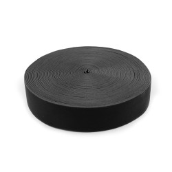 Soft elastic, width 40 mm - Black (1 Meter)