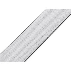 Soft elastic, width 40 mm - White (1 Meter)