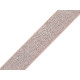 Elastic tape with lurex width 27 mm - Light pink (1 Meter)