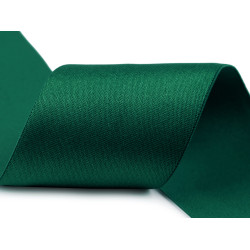 Saténová pruženka šíře 50 mm - Zelená tmavá (1 Metr)
