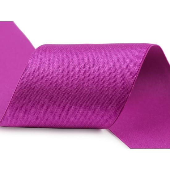 Satin elastic width 50 mm - Blue-violet (42 Meters)