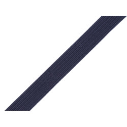 Plain elastic width 10 mm - Blue dark (180 Meters)