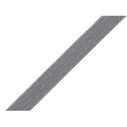 Plain elastic width 10 mm - Grey (180 Meters)